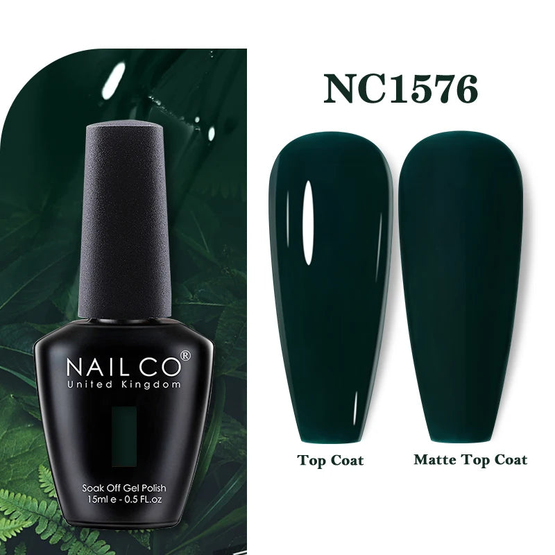 NAILCO Rubber Base Gel Polish Milky Pink Jelly White Beige 6Colors