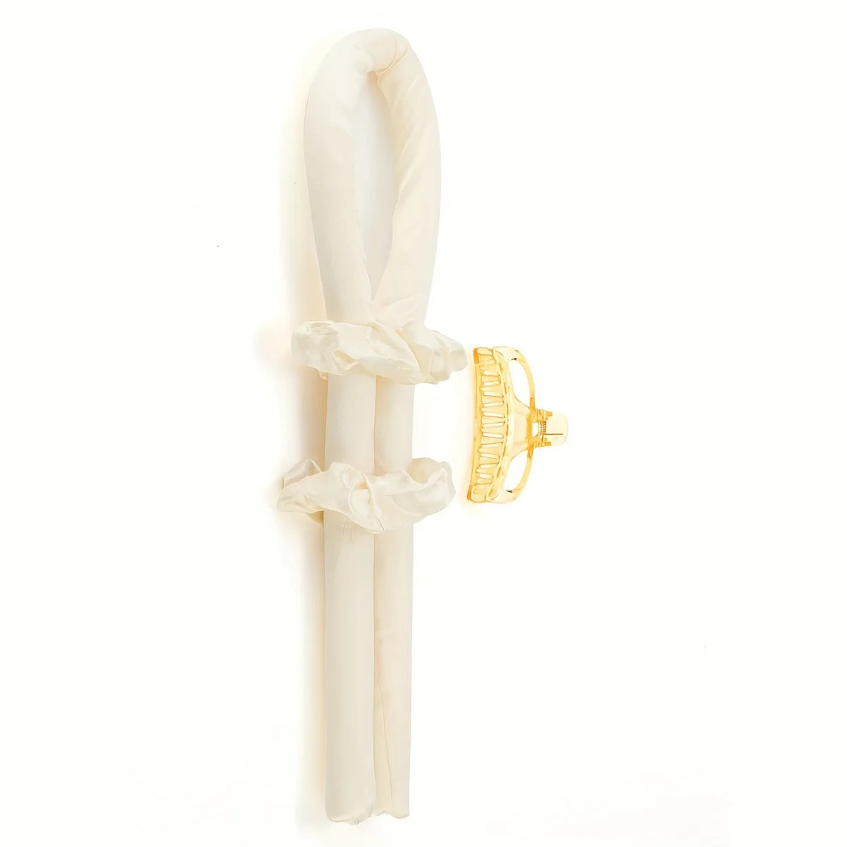 Heatless Curling Rod Headband No Heat Silk Curls Ribbon Hair Rollers Sleeping Soft Headband Lazy Hair Curlers Hair Styling Tools Qme Warm Yellow