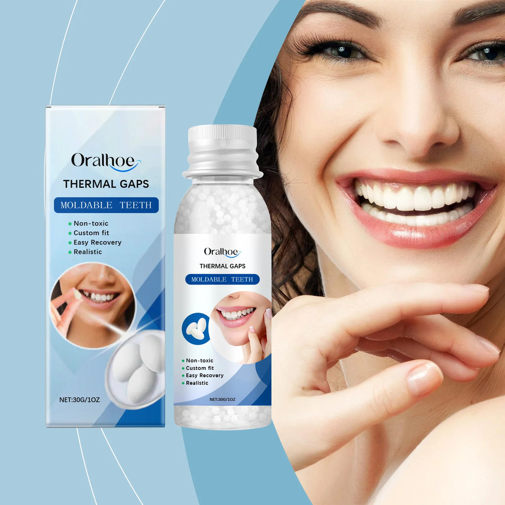 Thermoplastic Denture Adhesive Temporary Tooth Repair Kit Moldable Teeth and Gaps False Teeth Solid Glue Dental Filling Material Qme