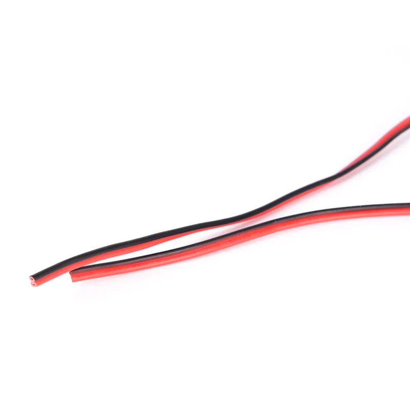 2Pin 10m Cars Motorcycle Electric Wire Cable Red/Black Connector For Led Light Qme