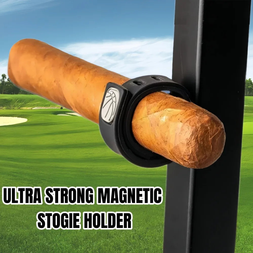 New Magnetic Cigar Holder Case Portable Adjustable Universal Anti-Slip Cigar Clip Mount for Travel Camping Outdoor Activities Qme