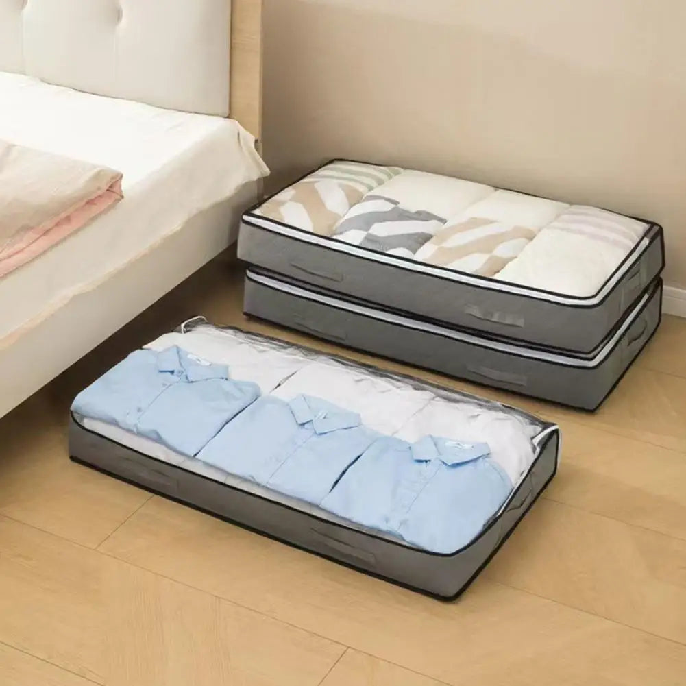 Foldable Underbed Storage Bags Closet Organizers Bins Bed Bottom Bag Qme