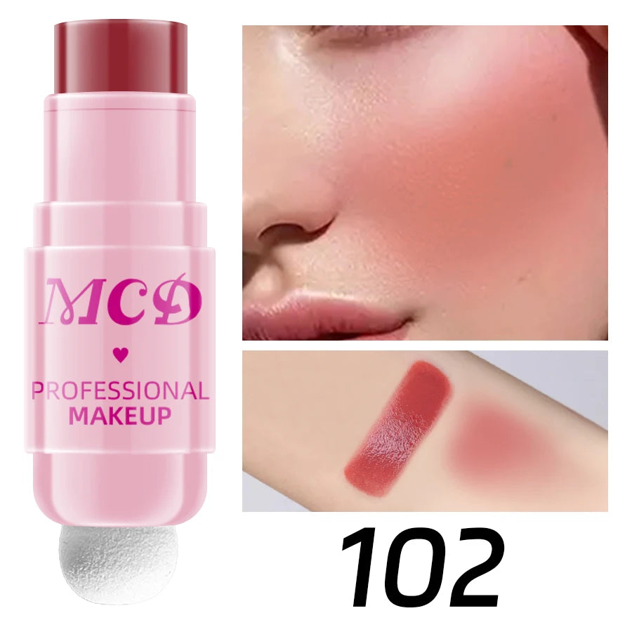 6Colors Makeup Blush Stick Lip Tinted Cooling Water Jelly Tint Qme 102