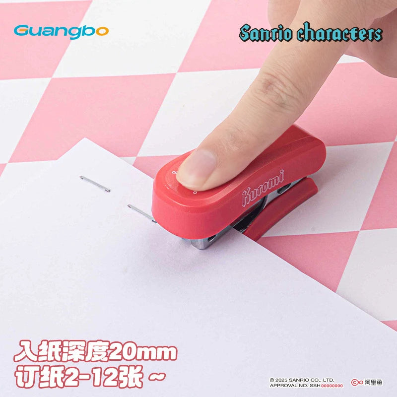 Kuromi Stapler Mini Stapler Cute, Cartoon-Themed, Portable Stapler for Students Qme