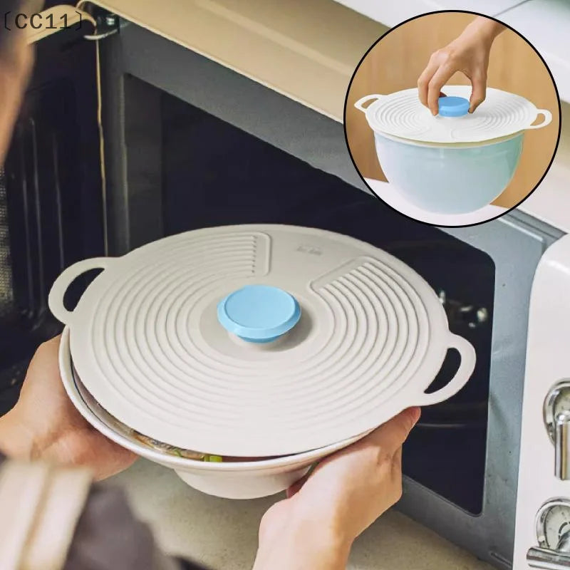 CC11Silicone Fresh-keeping Lid Anti-spill Dust-proof Leak-proof Qme