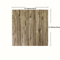 3D Wall Sticker Wood Grain Foam Self-Adhesive DIY 35X35cm Waterproof and Moisture-Proof Ceiling Bedroom Kitchen Wallpaper Qme B 5pcs 35X35cm