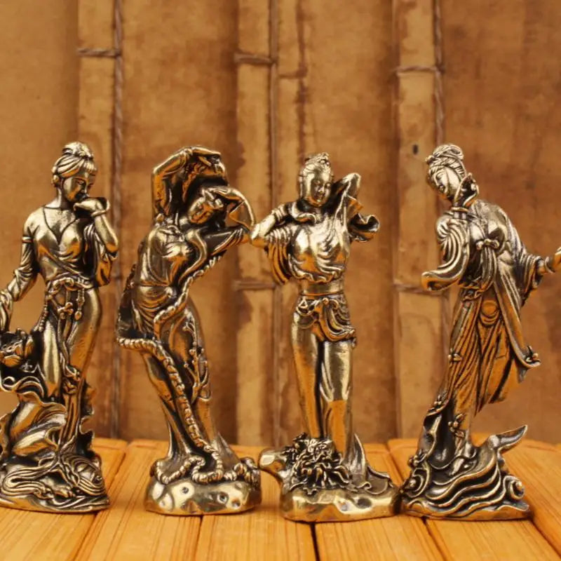 Desktop Crafts Ornaments Four Beautiful Women Figure Home Decor Xishi Qme
