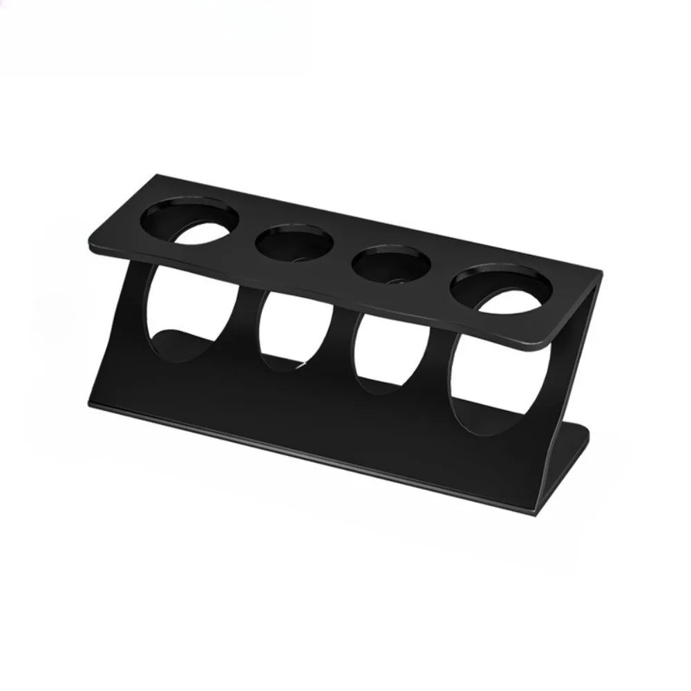 4 Slots Toothbrush Holder Counter Top Toothpaste Razor Storage Rack Bathroom Vanity Washstand Organizer Multi Function Accessory Qme Black 1pc