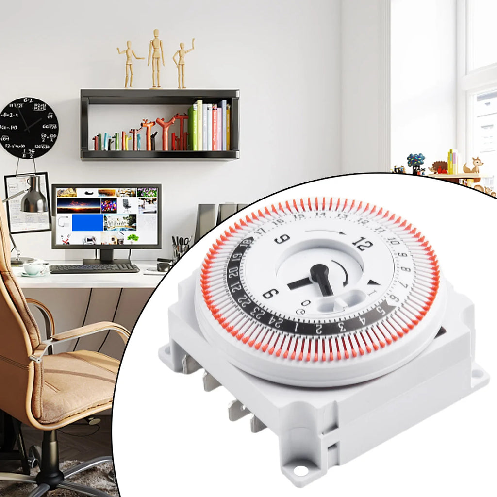 Switch Protection Panel Mechanical 24 Hour Timer Switch 250V 50Hz Industrial Timing Device High Quality Panel Switch Protector Qme