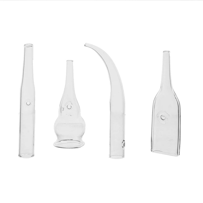 4-Style Blackhead Removal Glass Pipes Facial Pore Cleansing Vacuum Qme