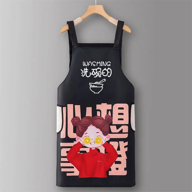 Hello Kitty Fashionable Apron Kitchen Home Use Grease Qme 3