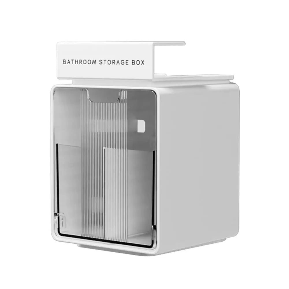 Transparent Storage Box Pull-out Cotton Stick Makeup Bathroom Drawer Qme D