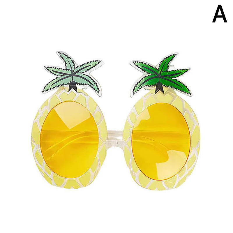 1Pc Summer Party Pineapple Strawberry Glasses Fruit Shape Glasses Tropical Pineapple Sunglasses Birthday Party Supplies Toys. Qme A
