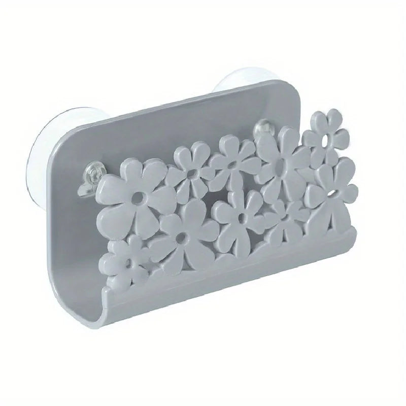 1pc Easy to Install Multipurpose Sink Caddy with Sponge Holder for Kitchen Sink Organize and Store Kitchen Essentials with Ease Qme Grey