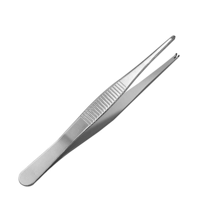 Professional Straight Tweezers Surgical Tissue Thumb Forceps Qme