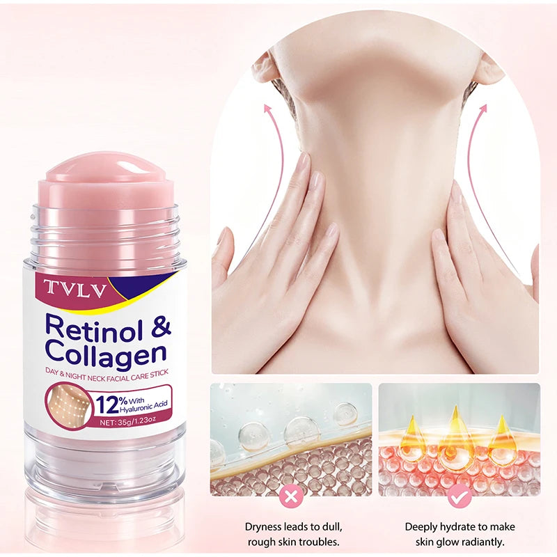 Retinol Collagen Day Night Neck Facial Care Stick Hydrating Highly Qme