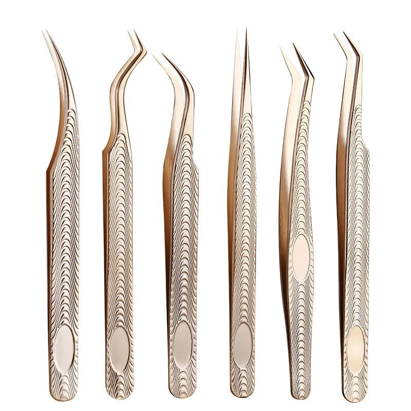 Makeup Professional Eyelash Tweezers 3D Volume Extension Tweezer Fan Qme