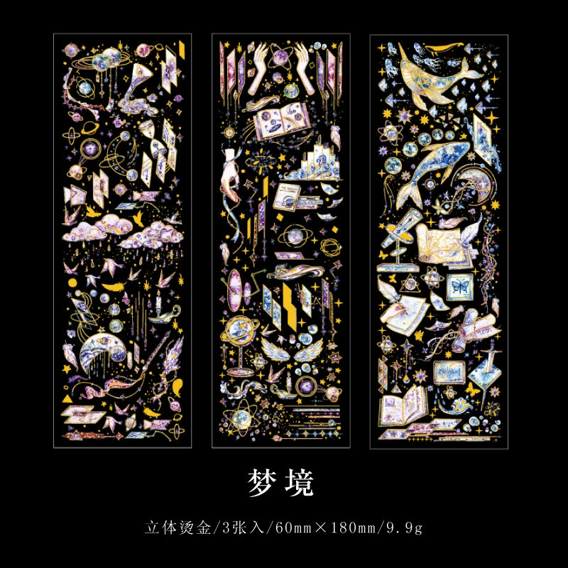 2 Sheets Chinese style Koi Flat Stickers aesthetic Journal notebook junk journal supplies Diy Scrapbooking Stationery Sticker Qme L