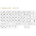 CHOSFOX CFX Low Profile PBT Keycap for Kailh 1350 Choc Low Profile Switch Mechanical Keyboard Ultra Thin English/Japanese Keycap Qme Ja-En Version