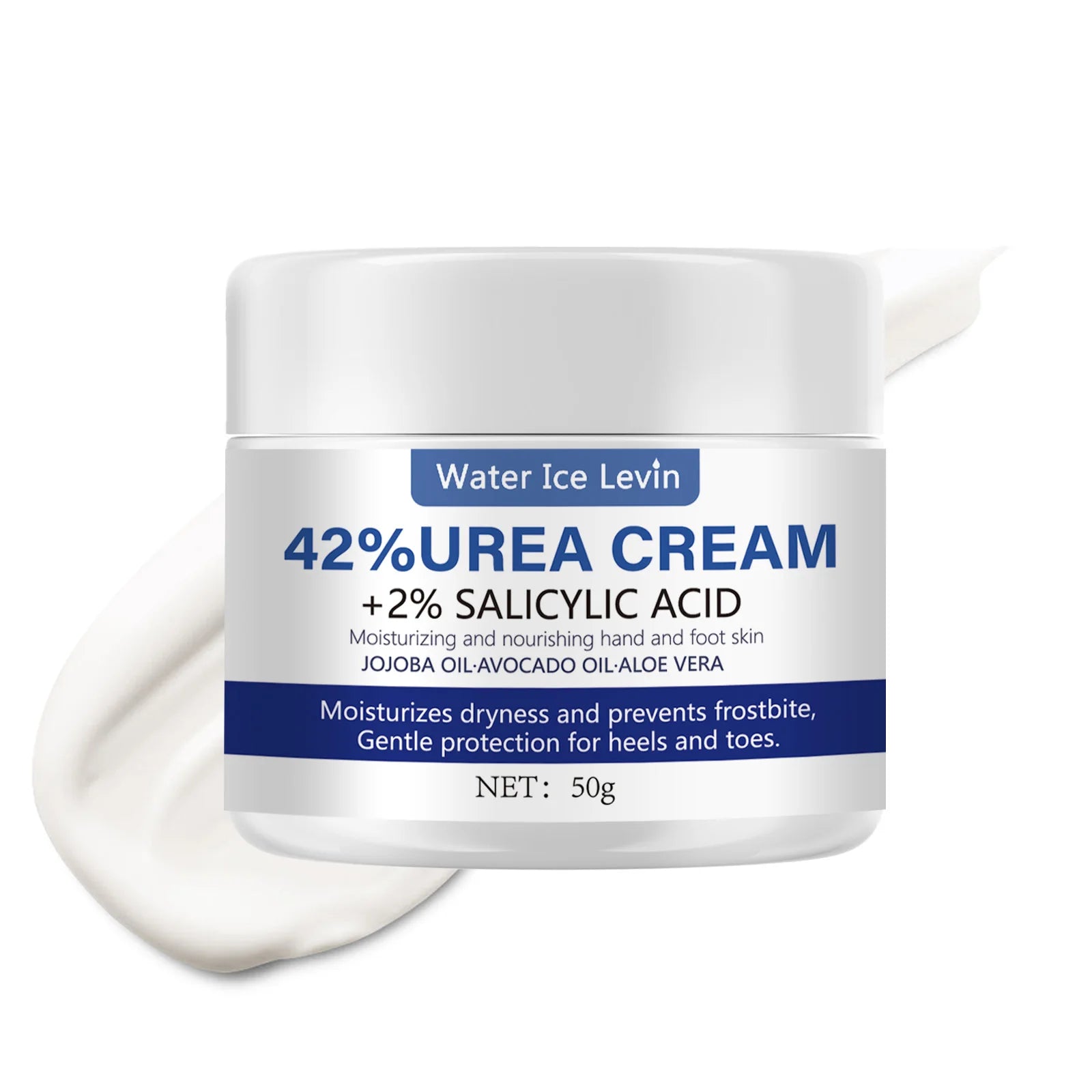 50g Ultra Moisturizing 42% Urea Aloe Vera Foot Cream - gentle exfoliating daily foot moisturizer Qme 1pcs Jasmine