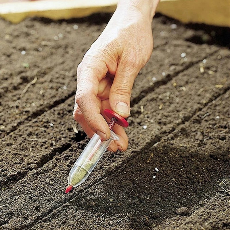 Essential Gardening Supplies Handheld Seed Dispenser Mini Manual Qme