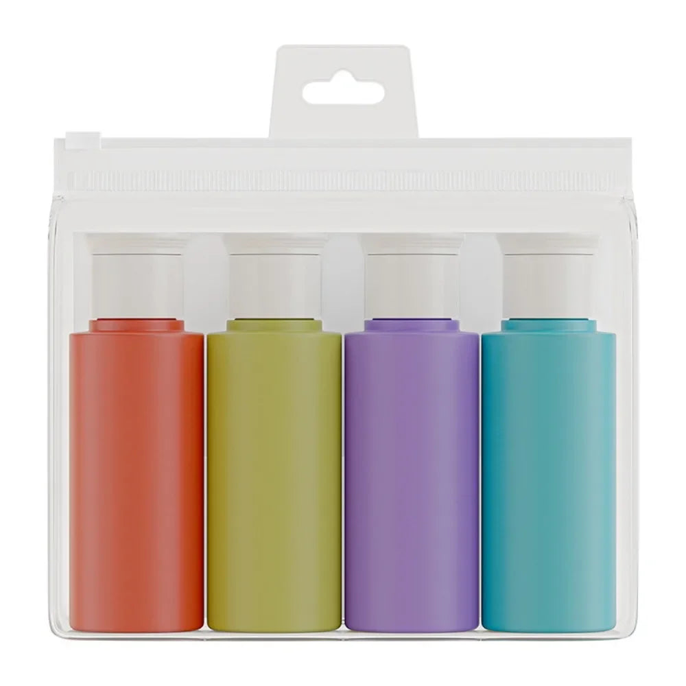 Travel Bottles Leakproof Essentials Refillable Shampoo Conditioner Qme