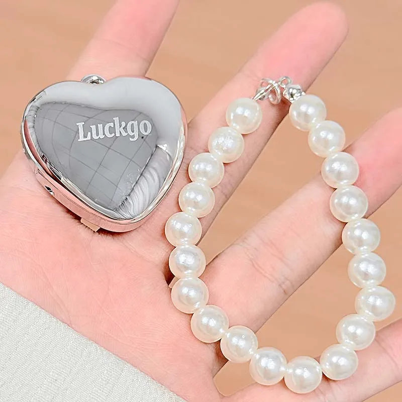 Mini Heart Shape Water Matte Mist Lip Llaze Mirror Gloss Pearl Qme