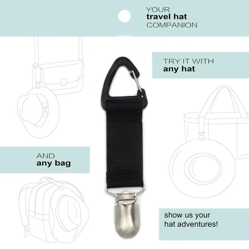 Hat Clips Holder Travel Magnetic Keeper Clip Backpack Luggage Outdoor Qme