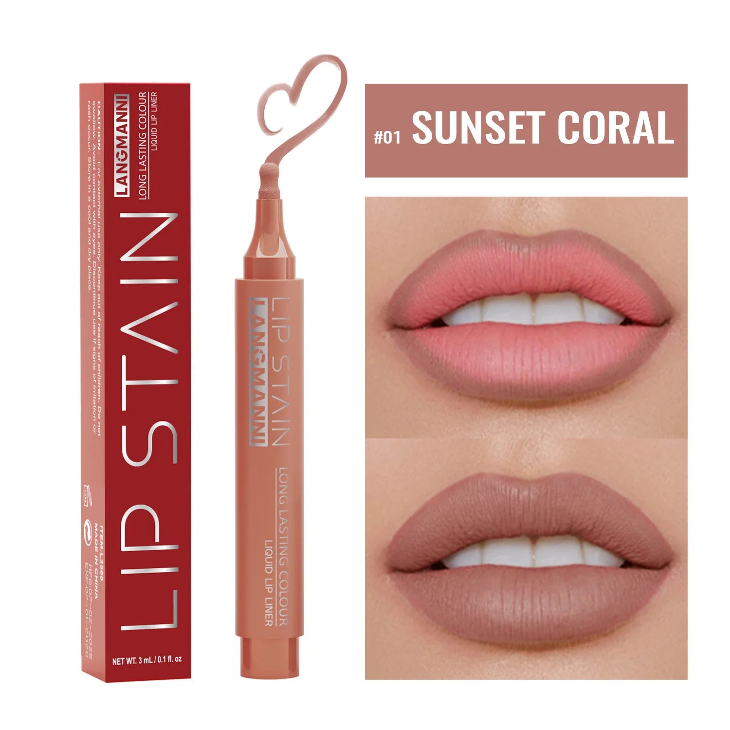1PC Liquid Matte6-Color Lipliner Pencil Waterproof Plumping Stain Lipstick Natural Lip Liner Outline Lip Contour Makeup Cosmetic Qme 01