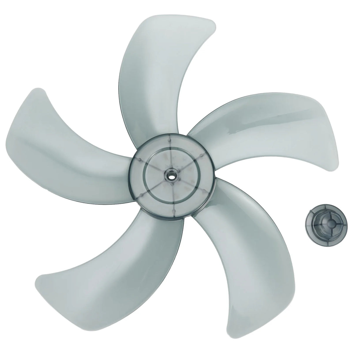 16 Inch Household Plastic Fan Blade 5 Leaves Stand/Table Fanner Replacement Accessories With Nut Cover For Pedestal Fan Qme Black