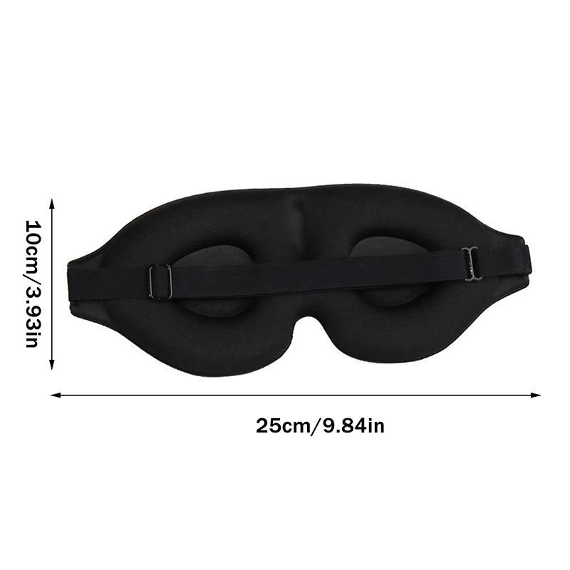 Soft Sleeping Eye Mask Portable Light-blocking Blindfold Travel Night Qme
