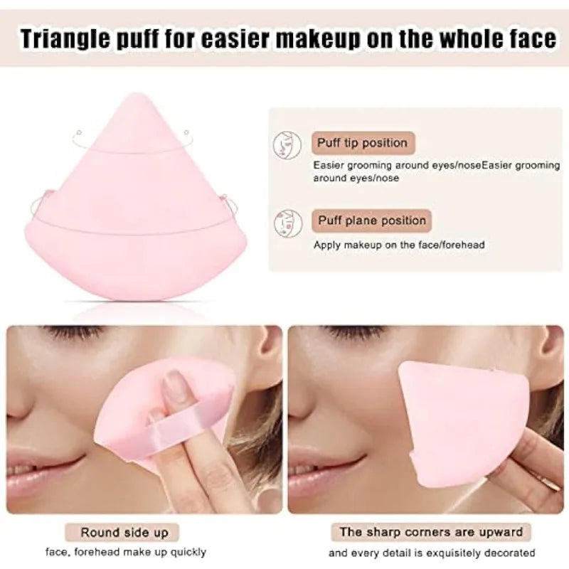 Disposable Makeup Tool Professional Tools Triangle Soft Powder Puff Qme
