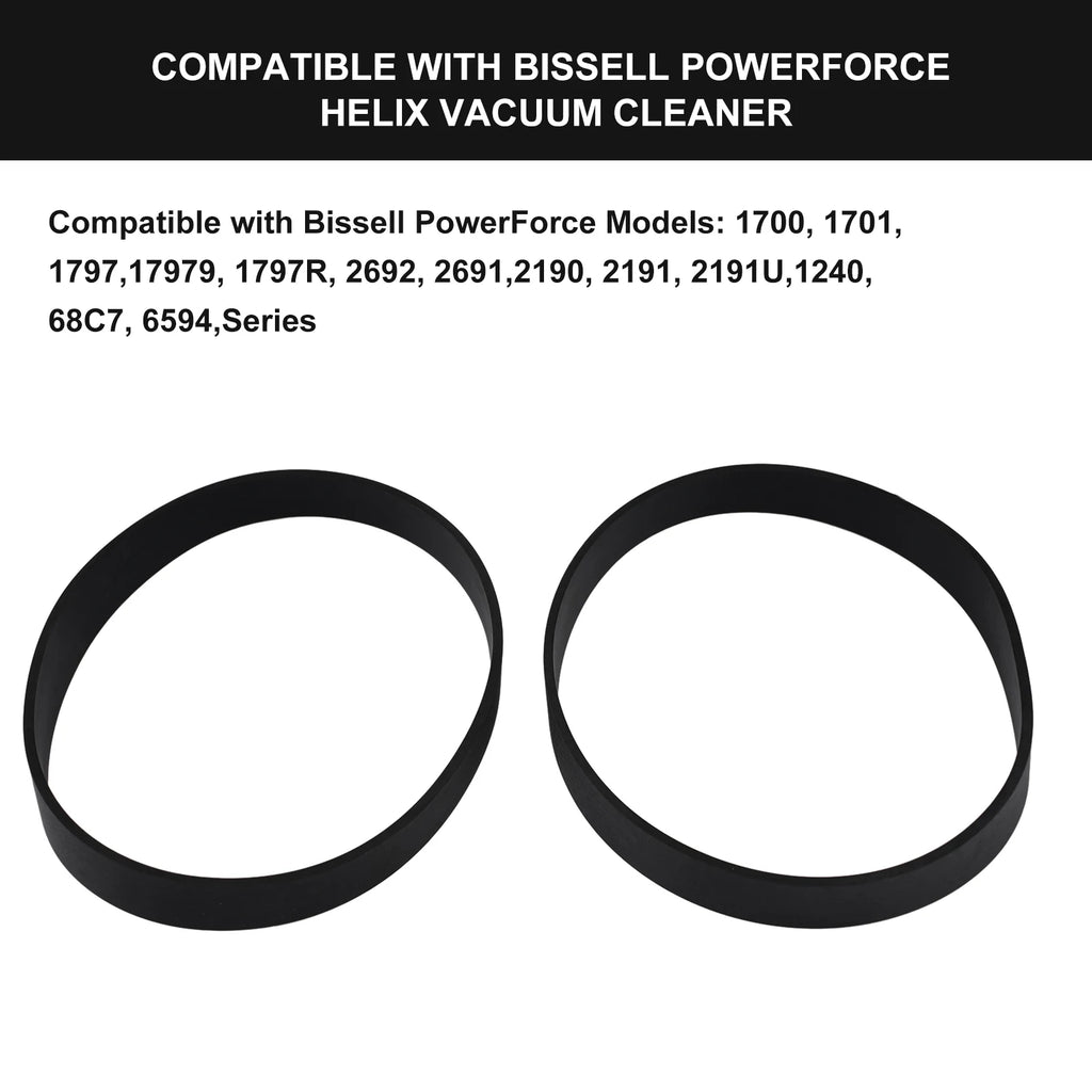 2pcs Belt For Bissell PowerForce Helix 2191U, 2191, 2190H 1700 Vacuum Cleaner Spare Parts Replacement Belts Household Cleaning Qme
