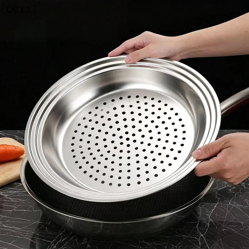 One Steam Tray Can Accommodate 30-32- Woks Multifunctional Grid Qme