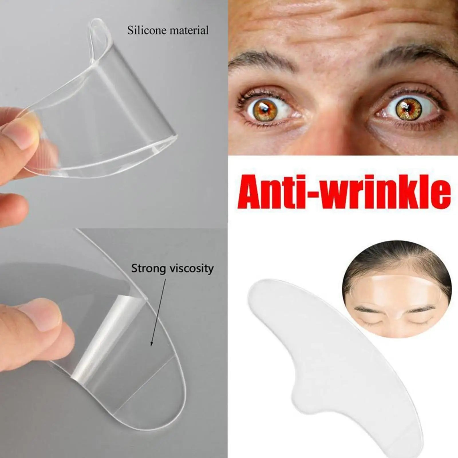 Anti Wrinkle Forehead Patch Eye Mask Forehead Line Removal Gel Patch Firming Lift Up Mask Stickers Anti-aging Face Skin Care Qme