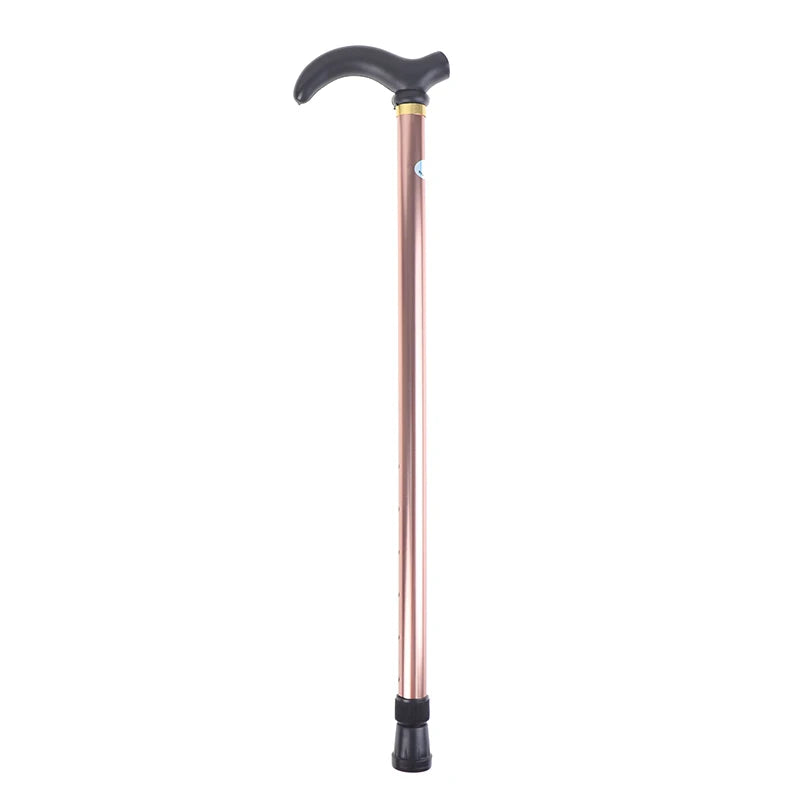 Adjustable Walking Stick 2 Section Stable Anti-skid Crutch Old Man Qme Coffee