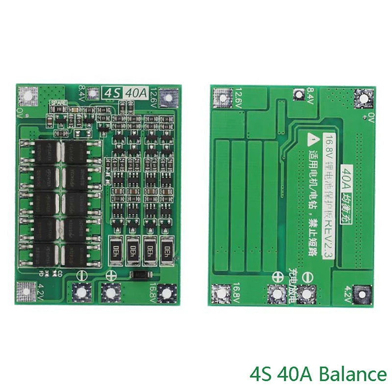 3S 4S 40A 60A Li-ion Lithium Battery Charger Protection Board 18650 Qme 4S40ABalance