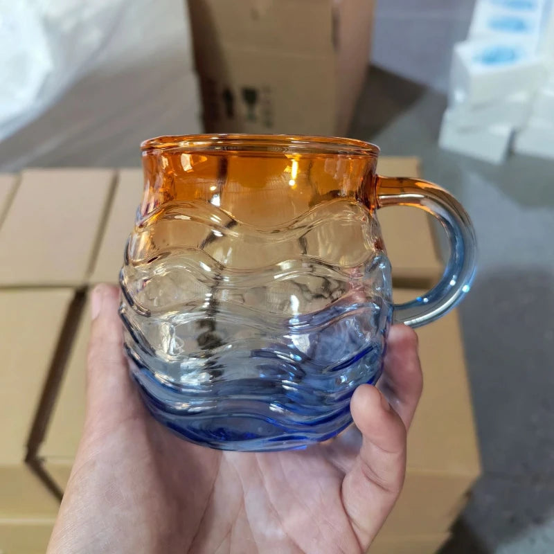 Sea Glass Sunset Borosilicate Ocean Cup Cloud Qme Clear 401-500ml