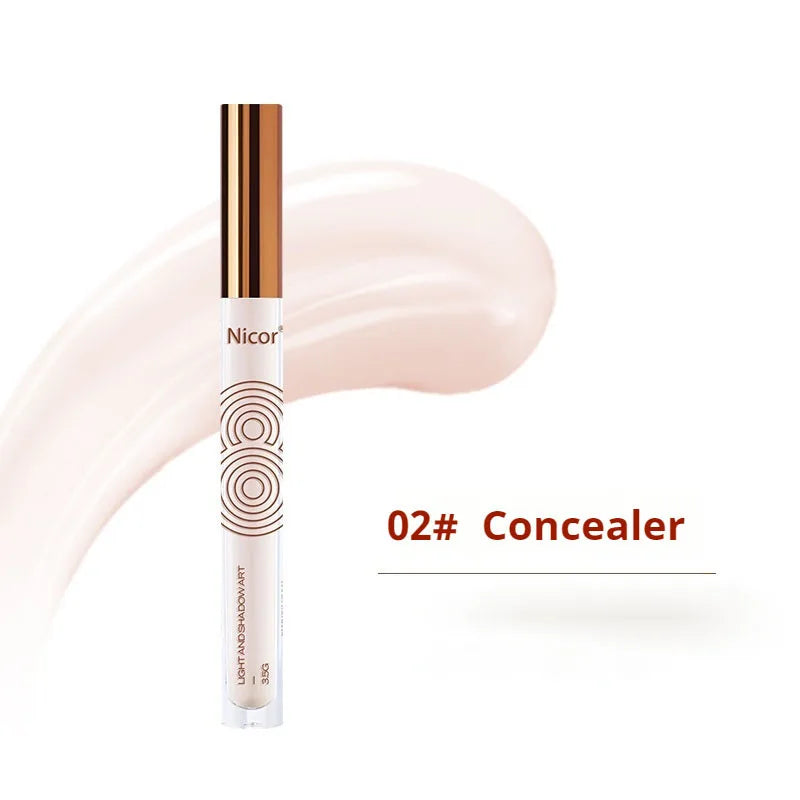 Gloss Concealer Beauty Stick Easy Use Suitable Beginners Waterproof Qme 02 Concealer