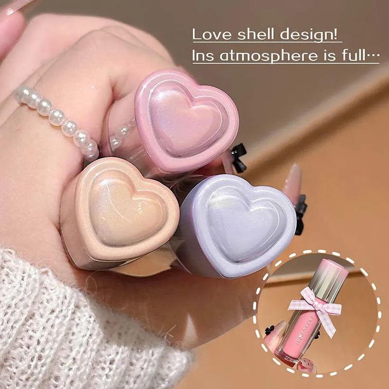 Strawberry Lip Gloss Glass Mirror Shine Lip Tint Hydrating Long Lasting Lip Makeup Non-Sticky Water Glossy Liquid Lipsticks Qme