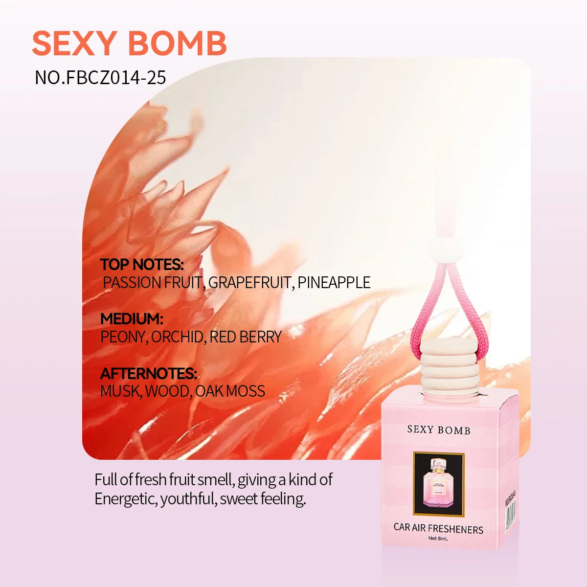 Car Air Fresh Fragrance Lasting Natural Flower Perfume Diffuser Mild Qme SEXY BOMB