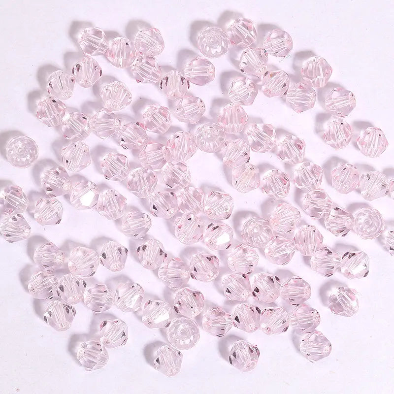 Glass Beads Bicone Shaped Faceted Crystal Jewelry Making Bracelet