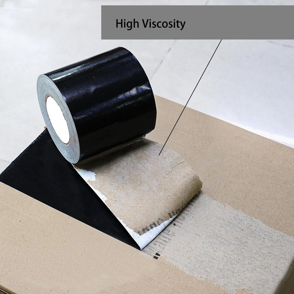 Black Duct Tape Heavy Duty Waterproof Strong Adhesive Cloth Based Tape for Indoor Outdoor Repairs Qme