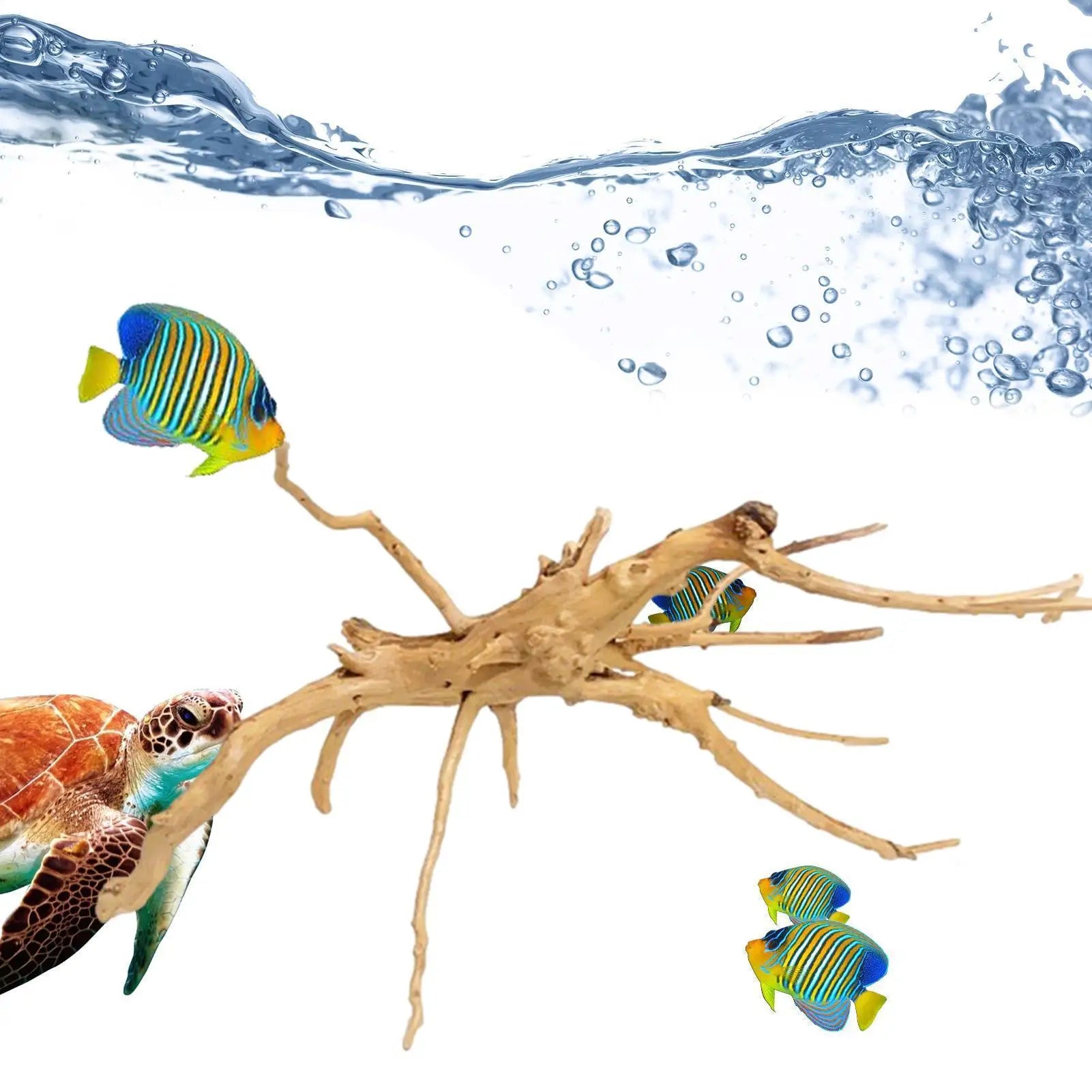 Driftwood Decor Wooden Stick Turtle Tank Decoration Tree Trunk Qme