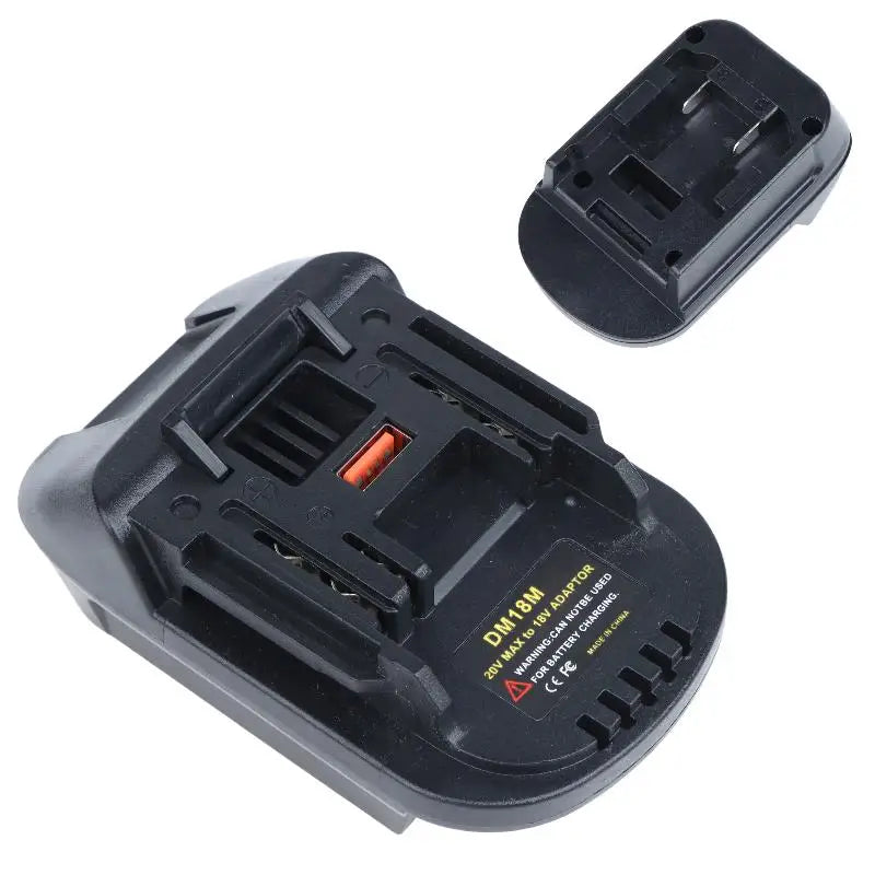 DM18M Compatible ABS Battery Adapter Stable Power Output Accessory Qme
