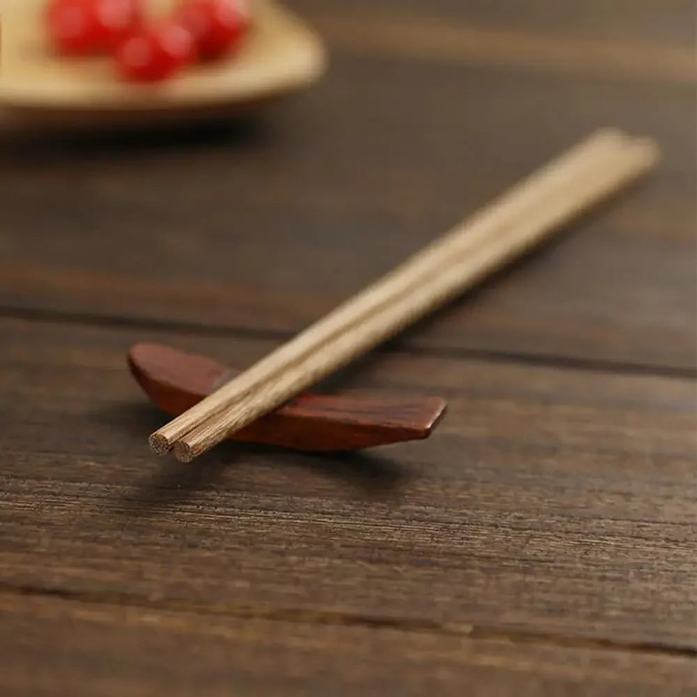 Premium Wooden Chopsticks Lacquerless and Waxless Japanese Hotel Household Mahogany Chopsticks 10 Pairs Set Korean Chopsticks Qme 10 pairs
