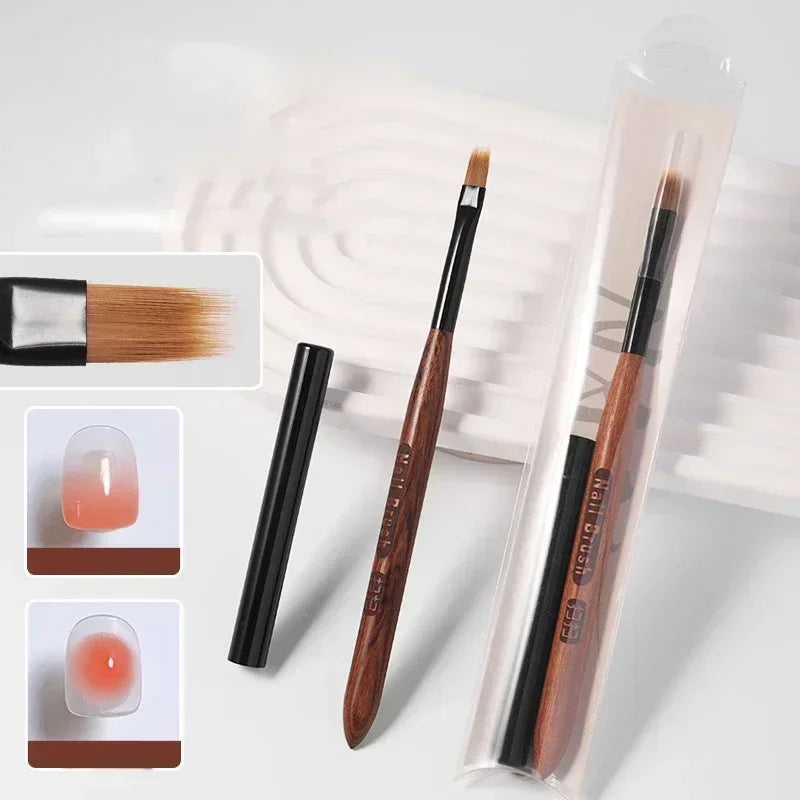 Gradient Nail Art Brush Acrylic Ombre Pen Dly UV Gel Brushes Painting Qme