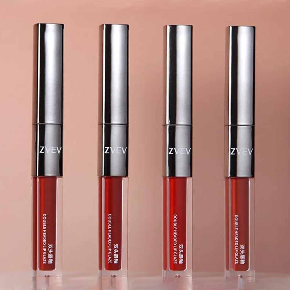 Double-ended Moisturizing Mirror-effect Lip Gloss Suitable Daily Qme
