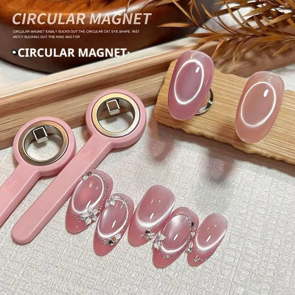 Ring-shaped Cat Eye Magnet Nails Circle Effect Nail Multifunction Qme