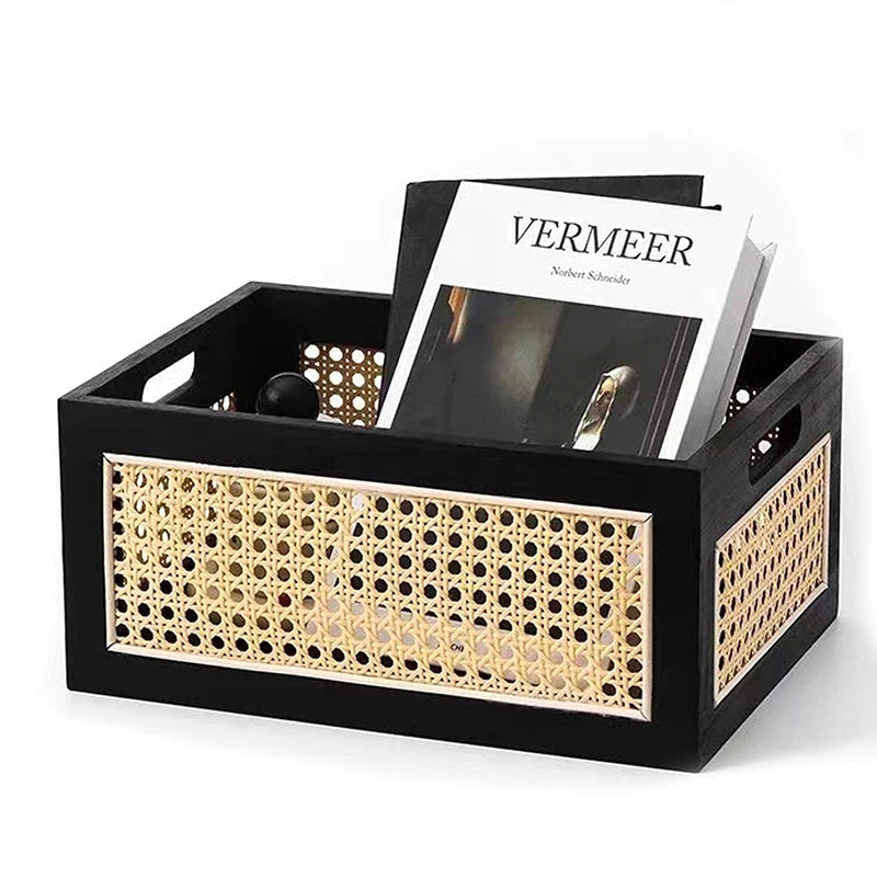 Snacks Sundries Cosmetics Organizer Boxes Home Decor Basket Solid Qme